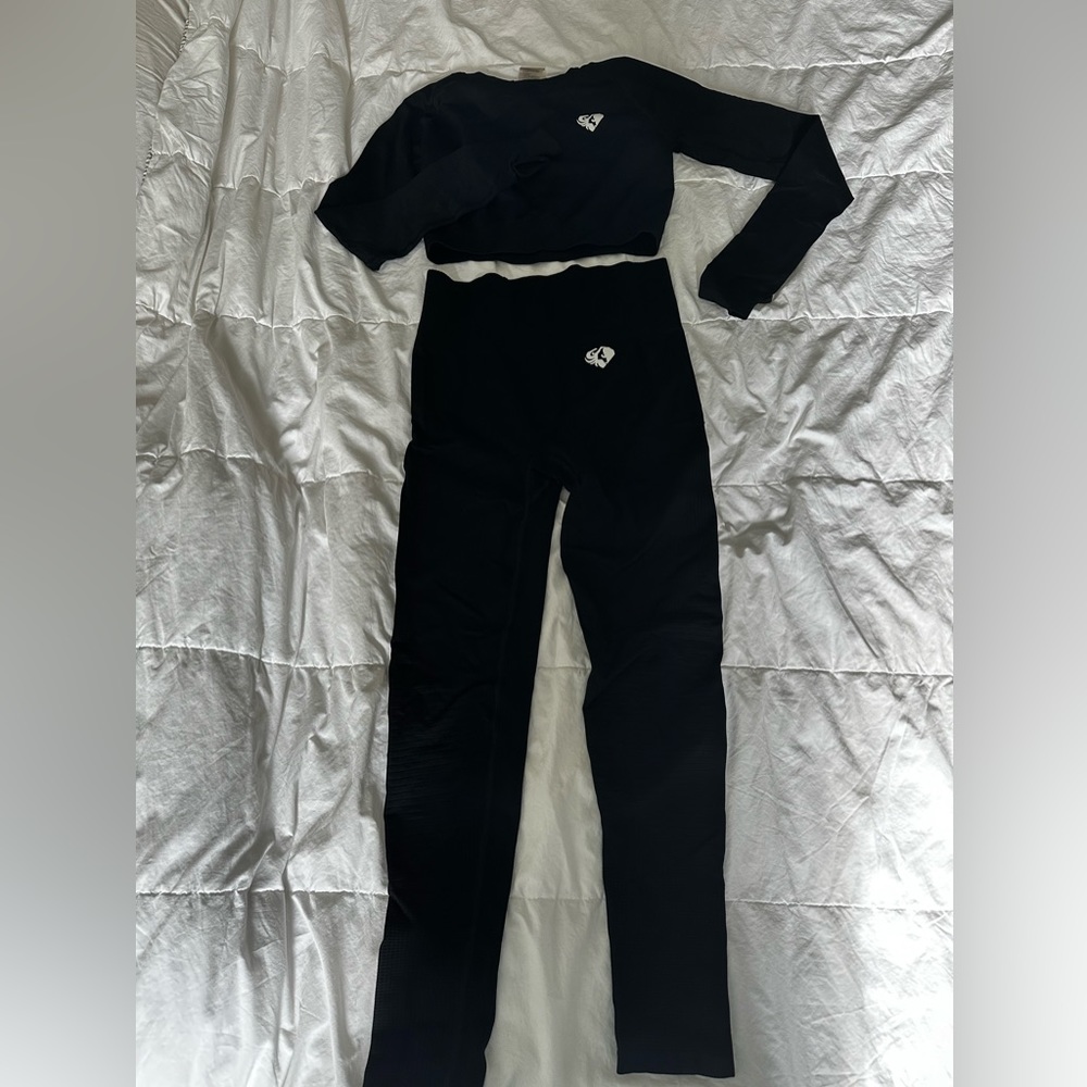Women’s Best XL Power Seamless crop top and Leggings Workout Set